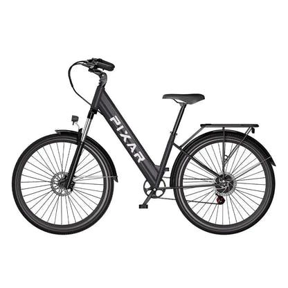 PIXAR Cruiser Step Through Electric Bike with Suspension and LED Lights up to 40 Km/h