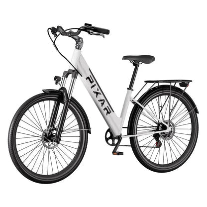 PIXAR Cruiser Step Through Electric Bike with Suspension and LED Lights up to 40 Km/h