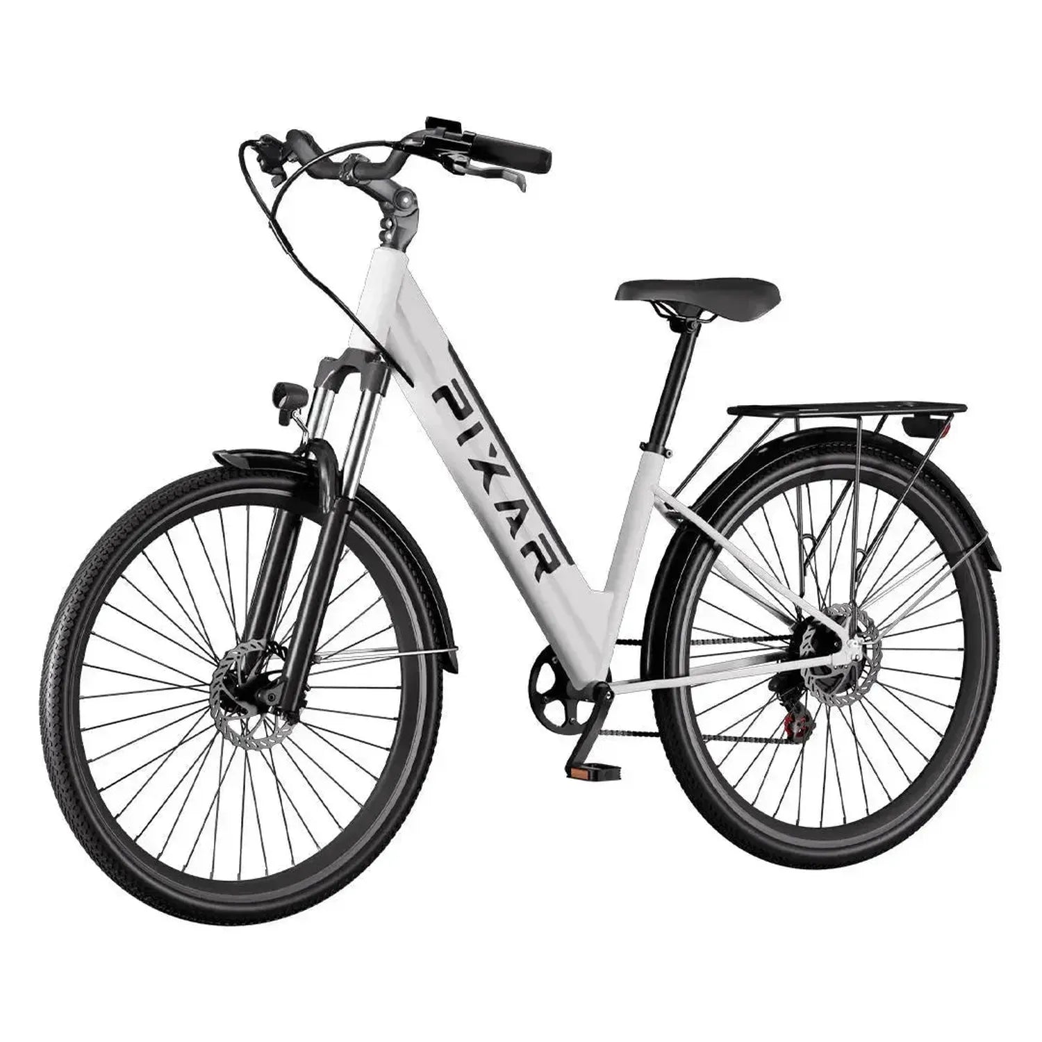 PIXAR Cruiser Step Through Electric Bike with Suspension and LED Lights up to 40 Km/h