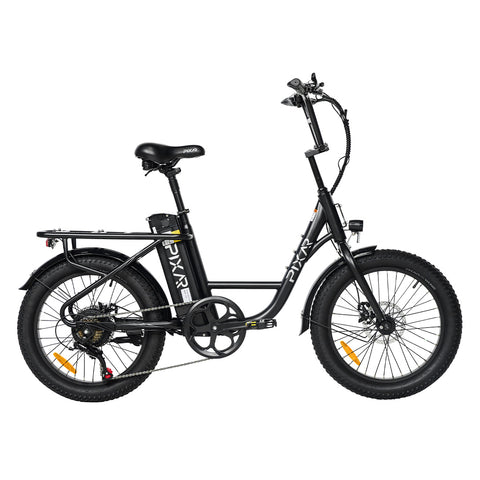 PIXAR® Fun1 Compact Fat-Tyre Electric Bike – 36V 350W Motor, 10.4Ah Battery, 7-Speed, 25 km/h (15.5 mph)