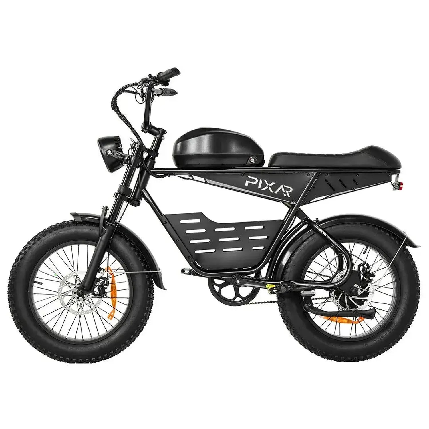 PIXAR SuperV Electric Bike Fat Tyre with Rear Rack and LED Lights up to 32 Km/h