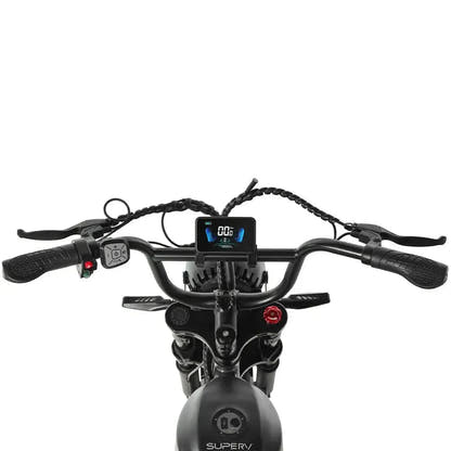 PIXAR SuperV Electric Bike Fat Tyre with Rear Rack and LED Lights up to 32 Km/h