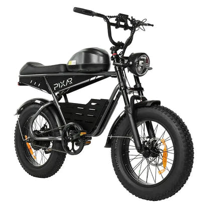 PIXAR SuperV Electric Bike Fat Tyre with Rear Rack and LED Lights up to 32 Km/h