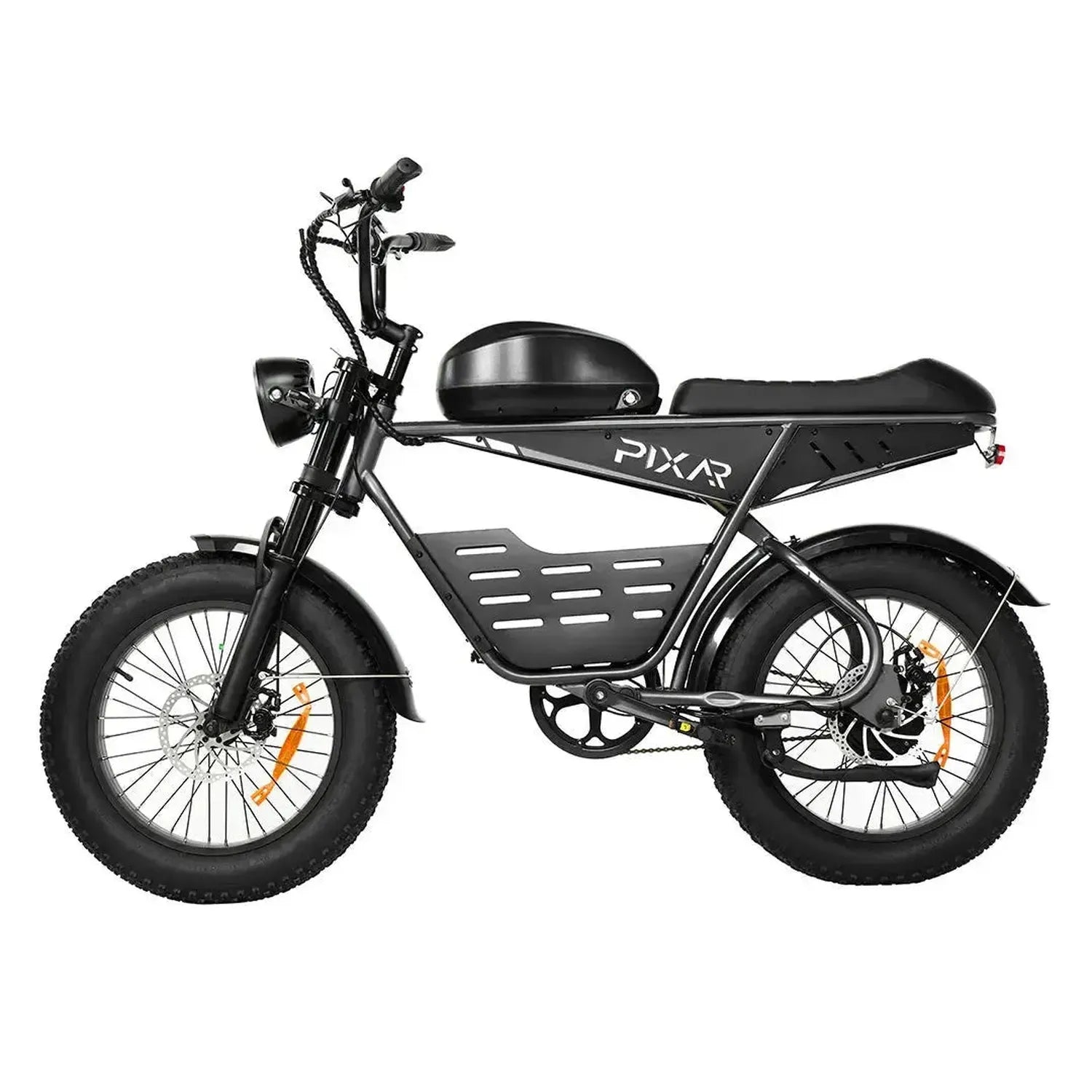 PIXAR SuperV Electric Bike Fat Tyre with Rear Rack and LED Lights up to 32 Km/h