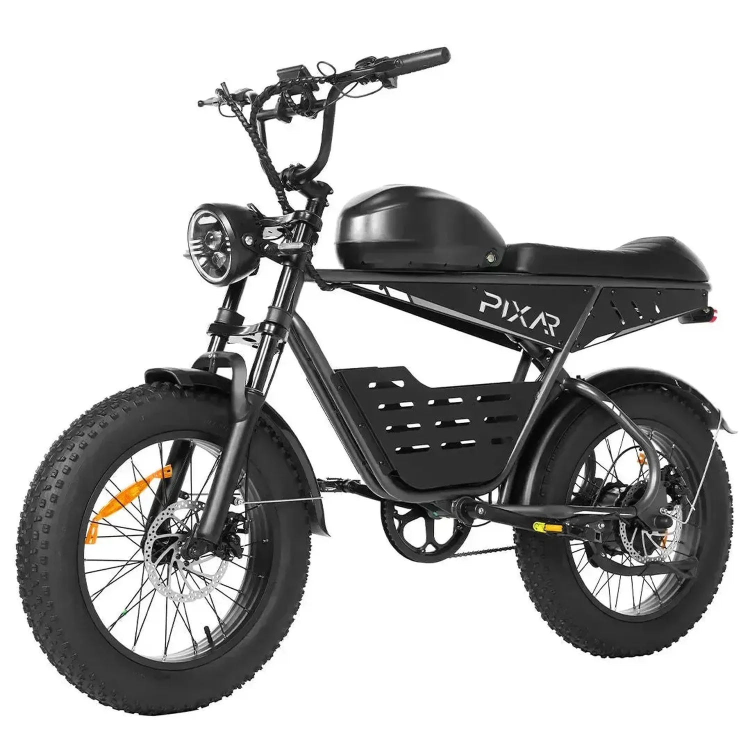 PIXAR SuperV Electric Bike Fat Tyre with Rear Rack and LED Lights up to 32 Km/h