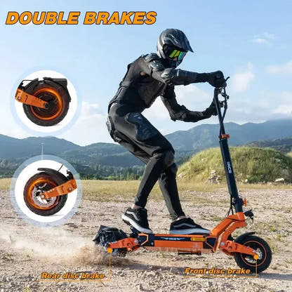 RCB D7 Electric Scooter Long Range Foldable with Suspension and App up to 45 Km/h