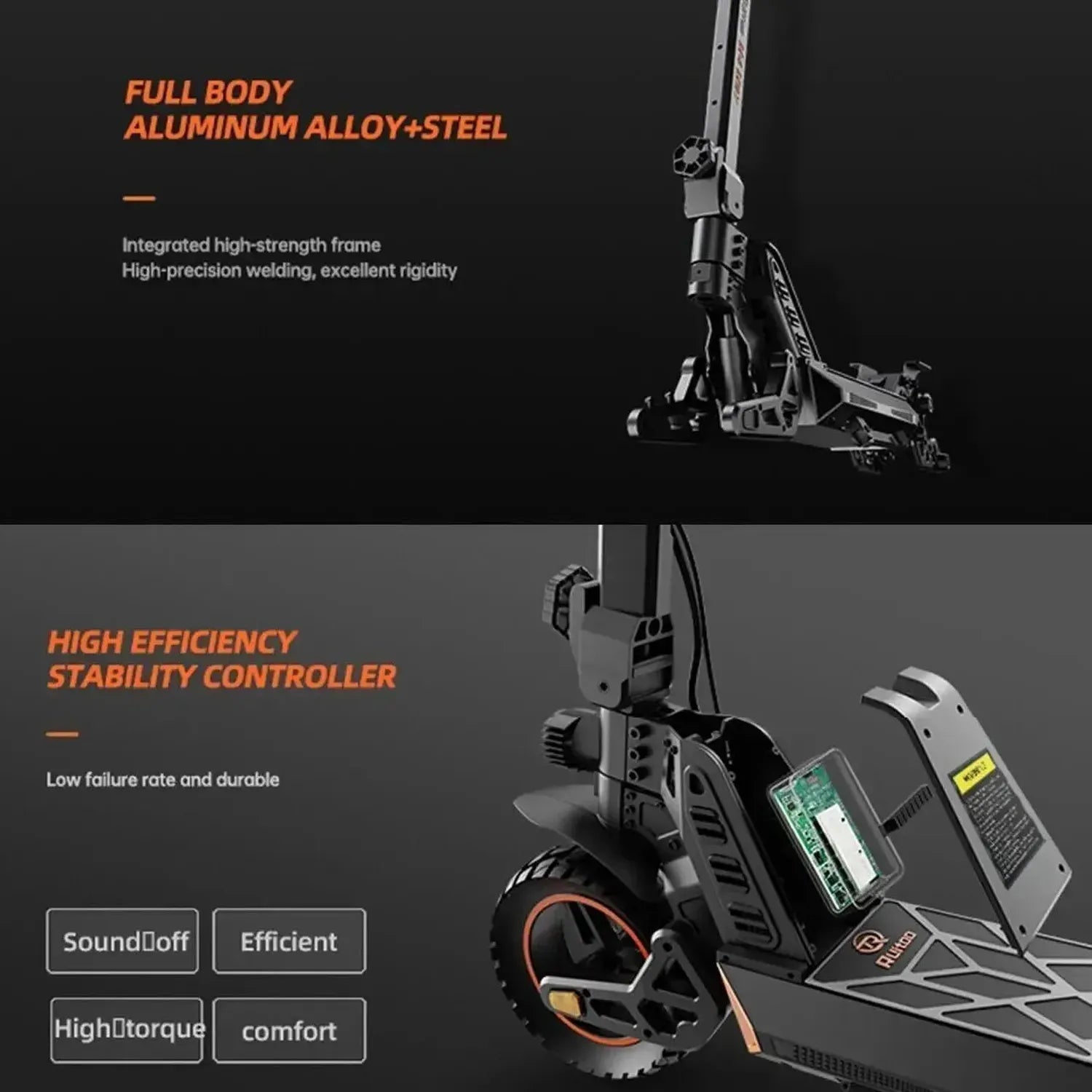 Ruitoo M4 Max Electric Scooter Long Range Foldable with Suspension up to 50 Km/h