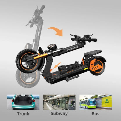 Ruitoo M5 Pro Electric Scooter Long Range Foldable with Suspension up to 55 Km/h