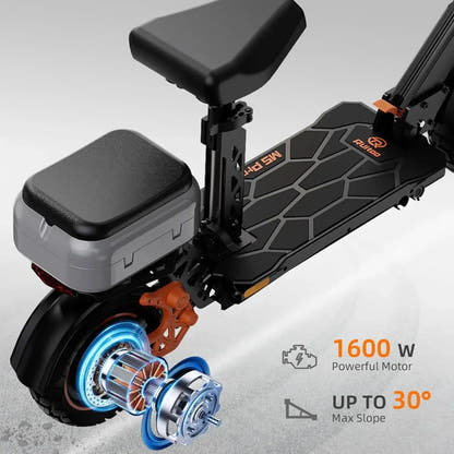 Ruitoo M5 Pro Electric Scooter Long Range Foldable with Suspension up to 55 Km/h