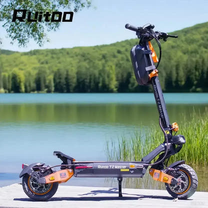 Ruitoo M5 Pro Electric Scooter Long Range Foldable with Suspension up to 55 Km/h