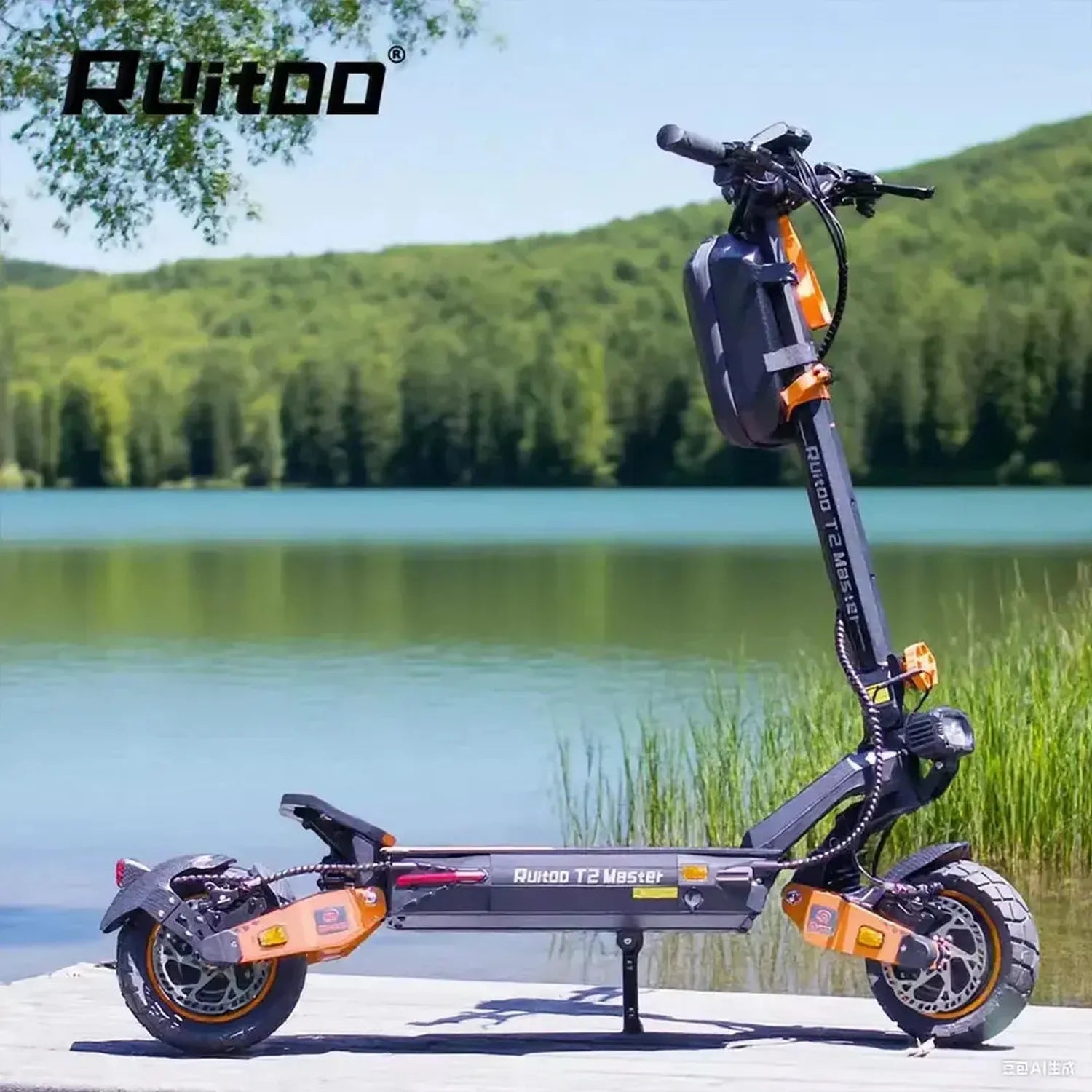 Ruitoo M5 Pro Electric Scooter Long Range Foldable with Suspension up to 55 Km/h