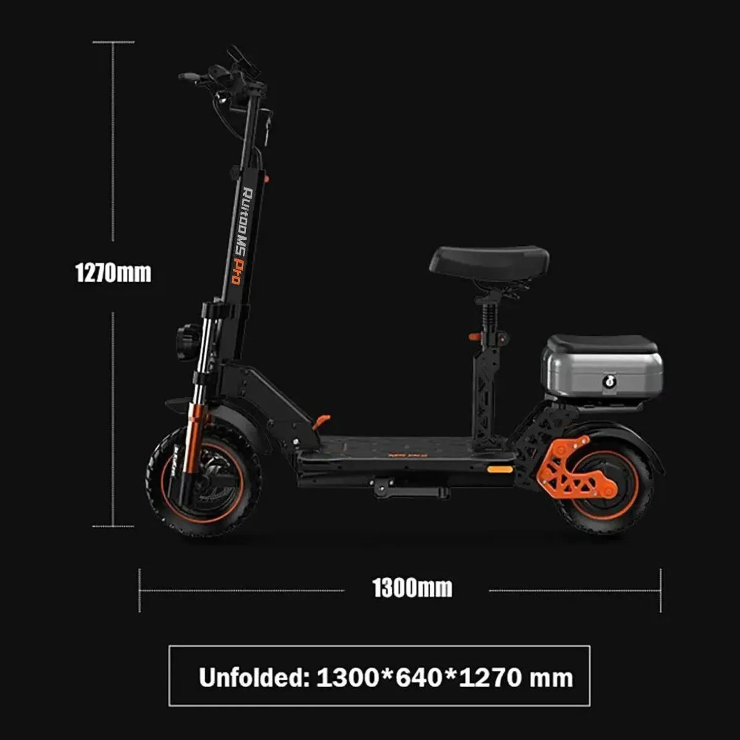 Ruitoo M5 Pro Electric Scooter Long Range Foldable with Suspension up to 55 Km/h