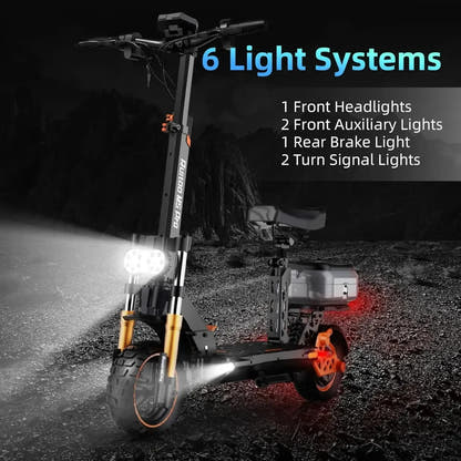 Ruitoo M5 Pro Electric Scooter Long Range Foldable with Suspension up to 55 Km/h