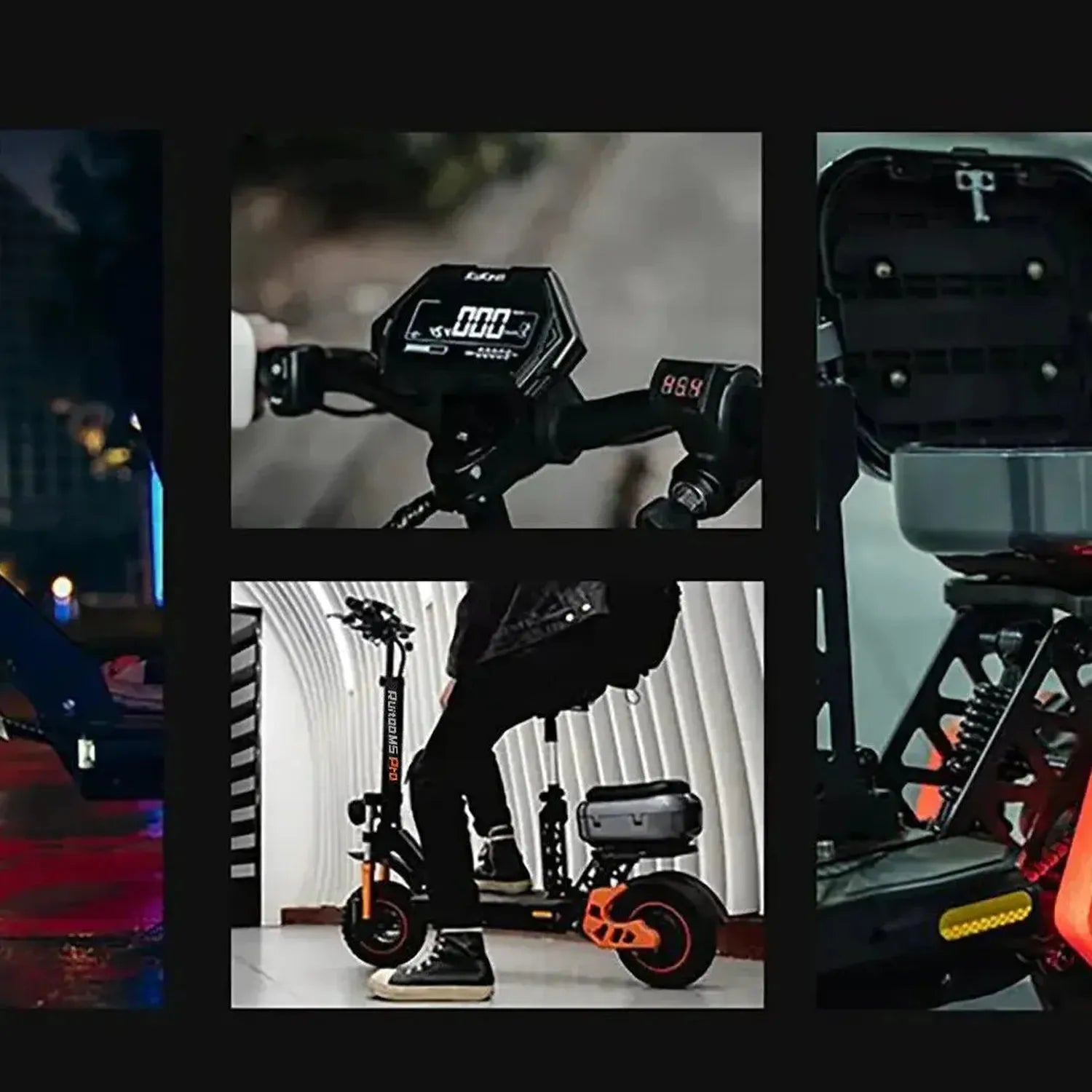 Ruitoo M5 Pro Electric Scooter Long Range Foldable with Suspension up to 55 Km/h