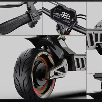 RUITOO M6 Max Electric Scooter Long Range Foldable with Hydraulic Brakes up to 80 Km/h