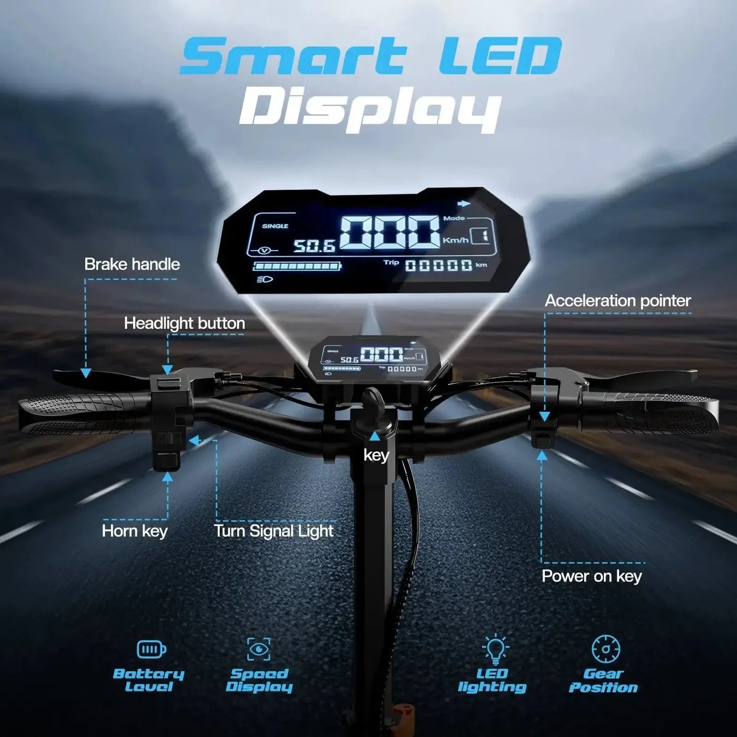 Ruitoo T2 Master Electric Scooter Long Range Off Road Foldable up to 70 Km/h