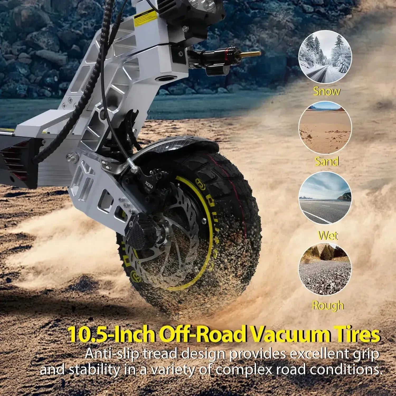 Ruitoo T3 Max Electric Scooter Long Range Off Road with Suspension up to 75 Km/h