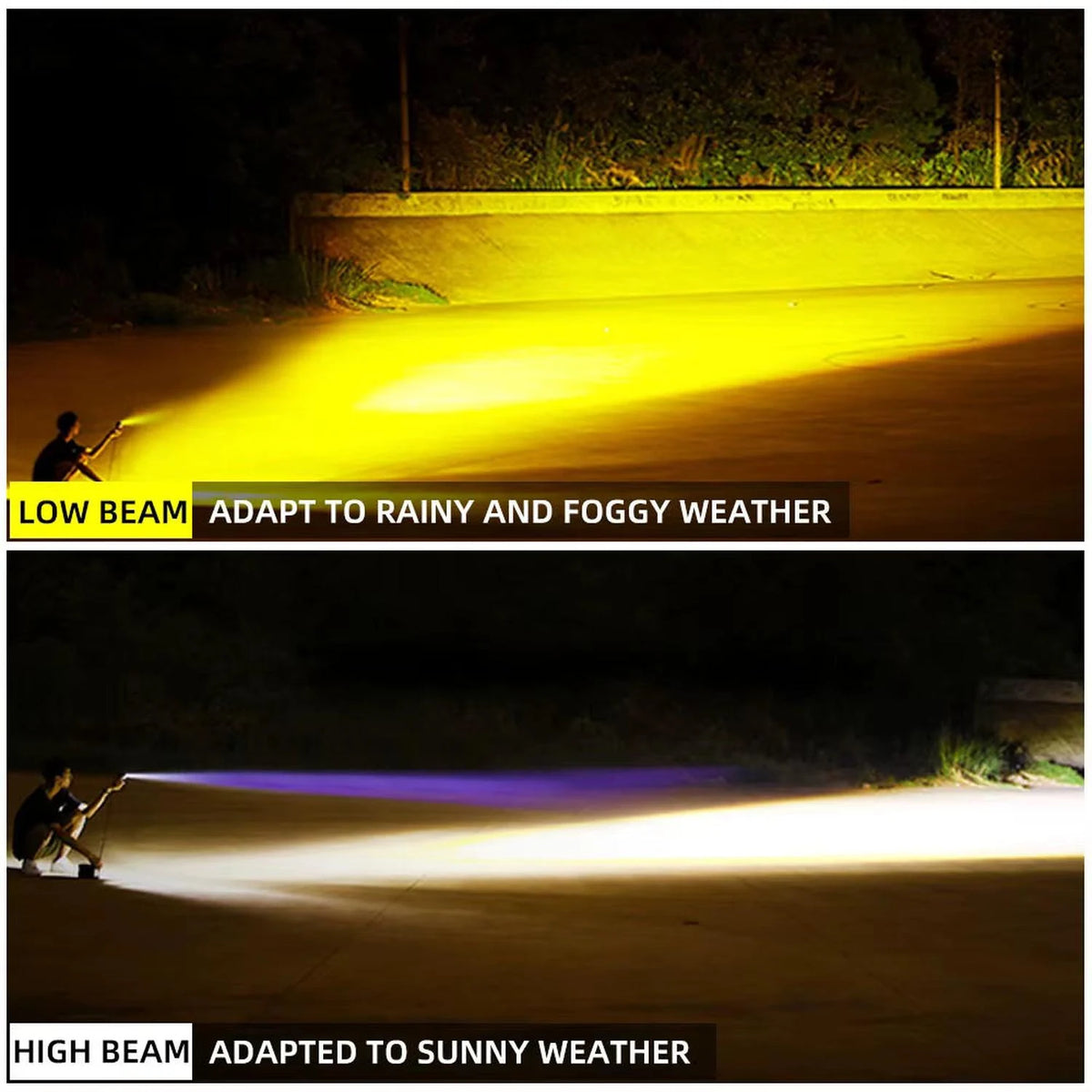 High Power LED Spotlight for Electric Bikes and Scooters 6000 Lumens