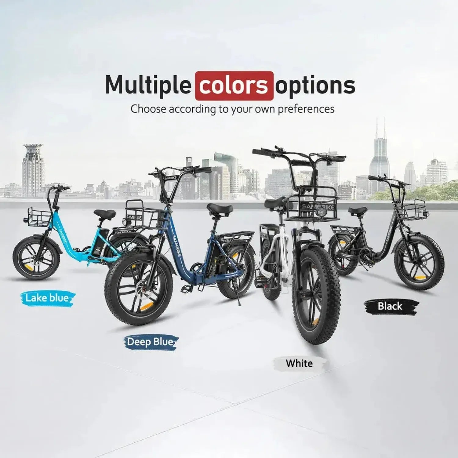 SAMEBIKE C05 Pro Foldable Fat Tyre E-Bike exclusive at Punk Ride
