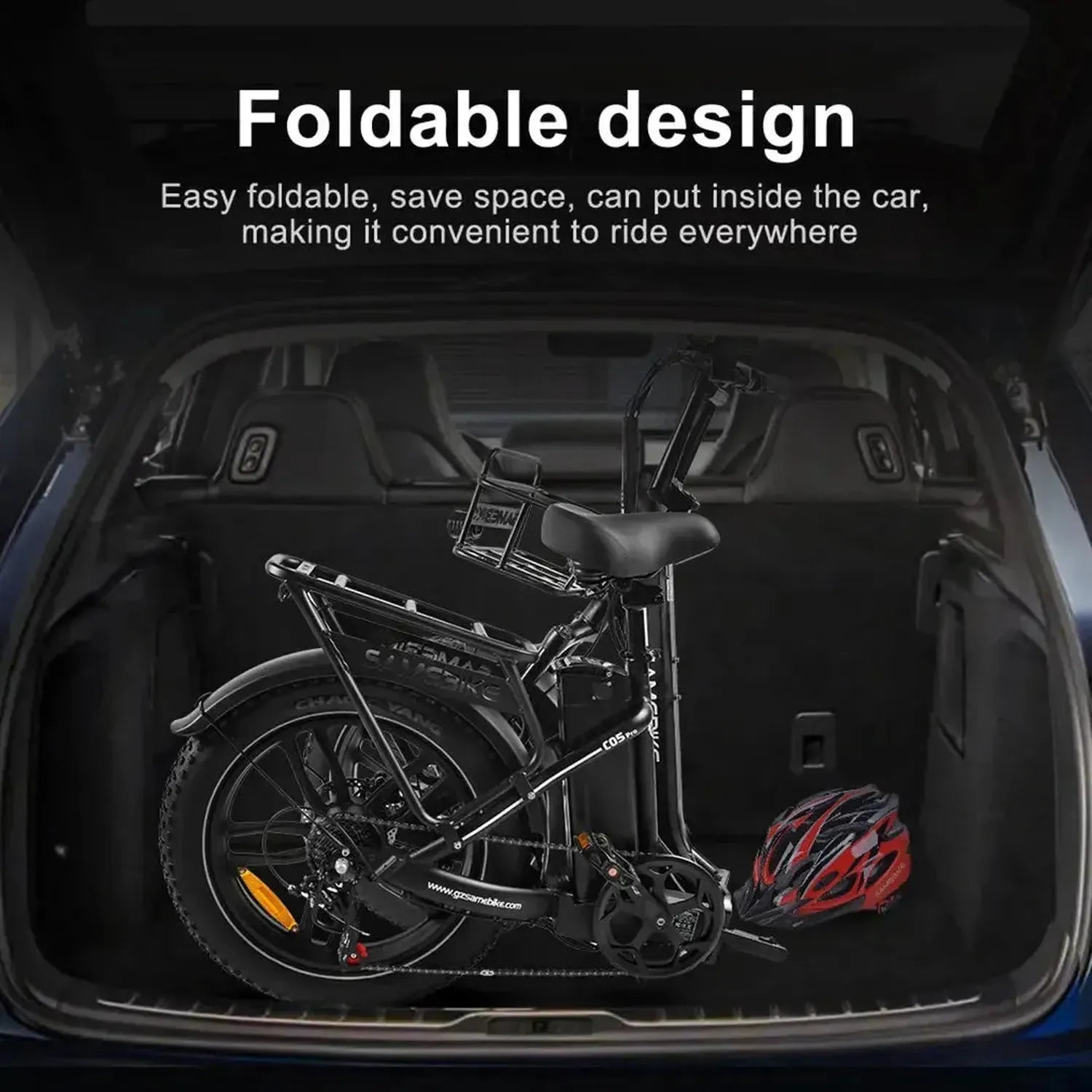 SAMEBIKE C05 Pro Foldable Fat Tyre E-Bike exclusive at Punk Ride