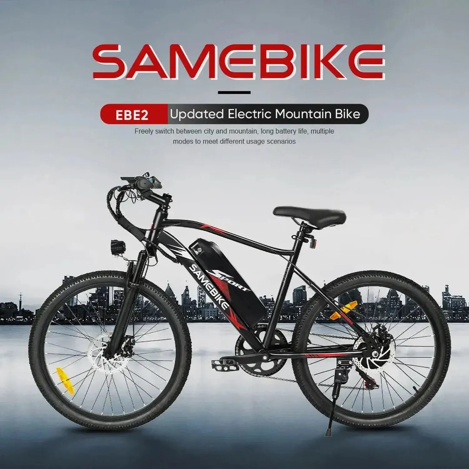 SAMEBIKE EBE2 Mountain Electric Bike exclusive at Punk Ride