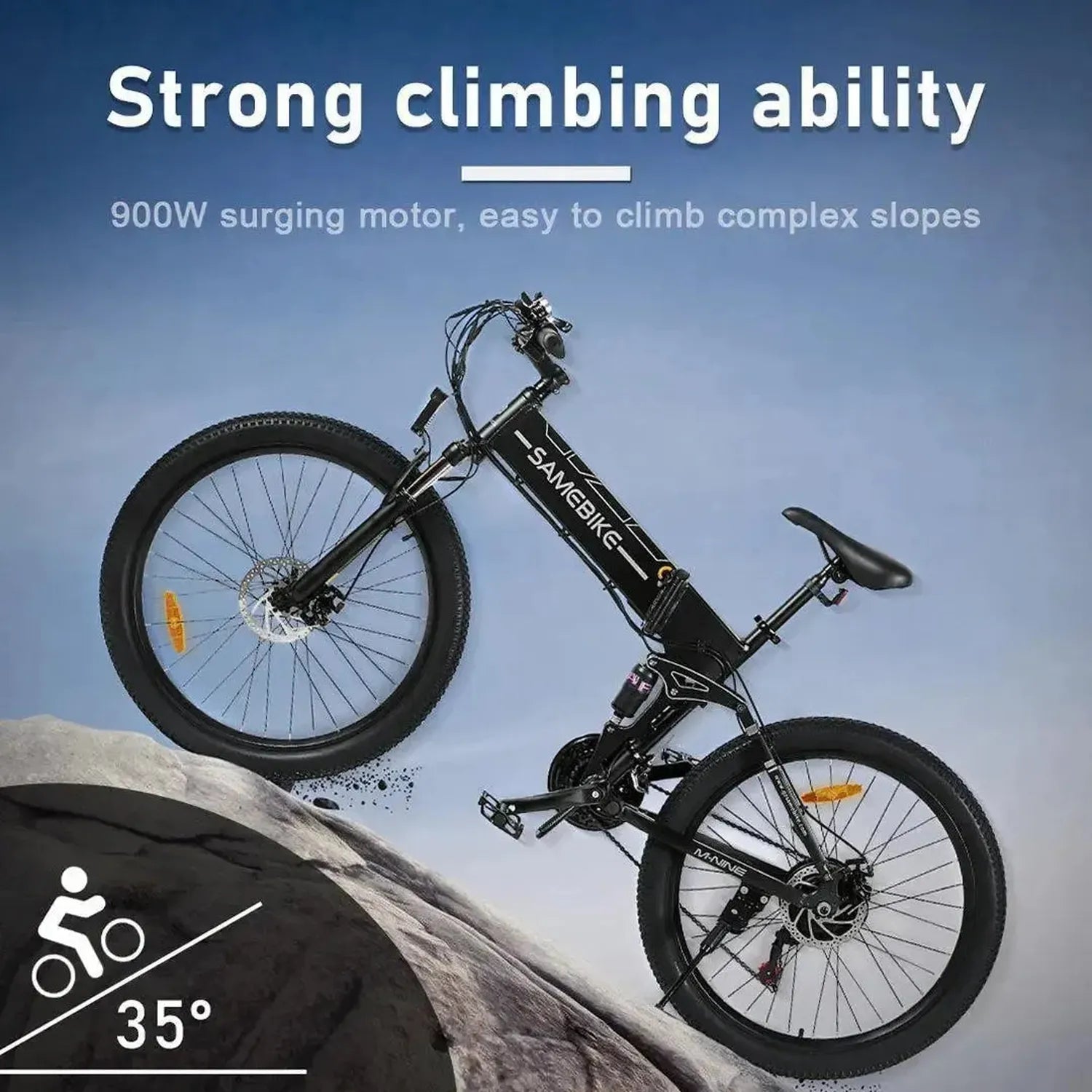 SAMEBIKE LO26-II YD Folding Electric Bike exclusive at Punk Ride