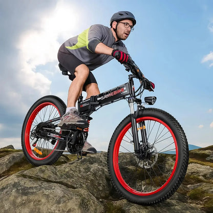SAMEBIKE LO26 Plus Fat Tire Mountain Electric Bike