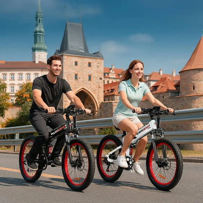 Elektryczny rower górski SAMEBIKE LO26 Plus z grubymi oponami