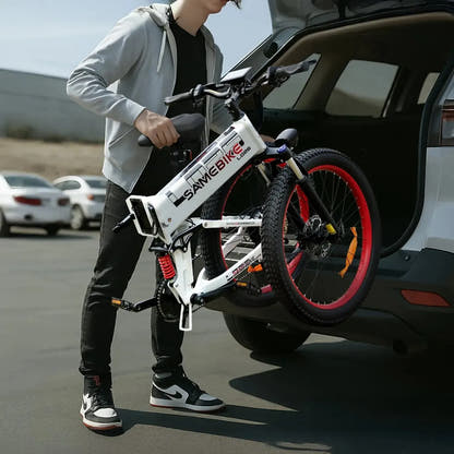 Elektryczny rower górski SAMEBIKE LO26 Plus z grubymi oponami