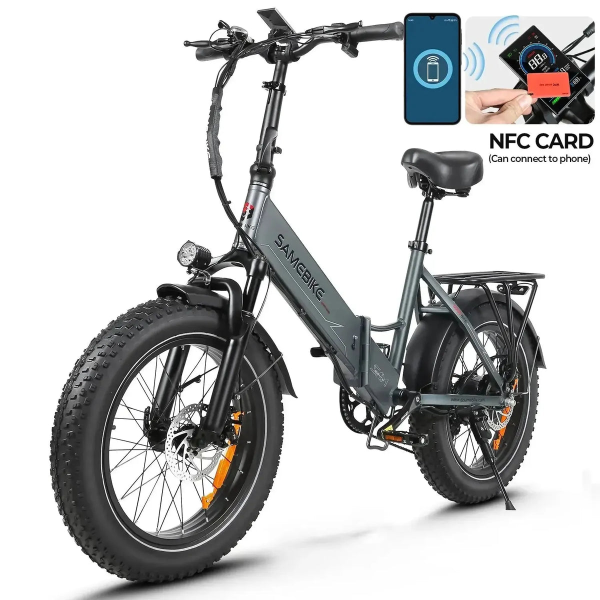 SAMEBIKE LOTDM200-II Step-Thru Electric Bike exclusive at Punk Ride