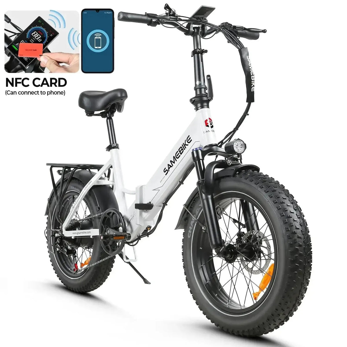 SAMEBIKE LOTDM200-II Step-Thru Electric Bike exclusive at Punk Ride