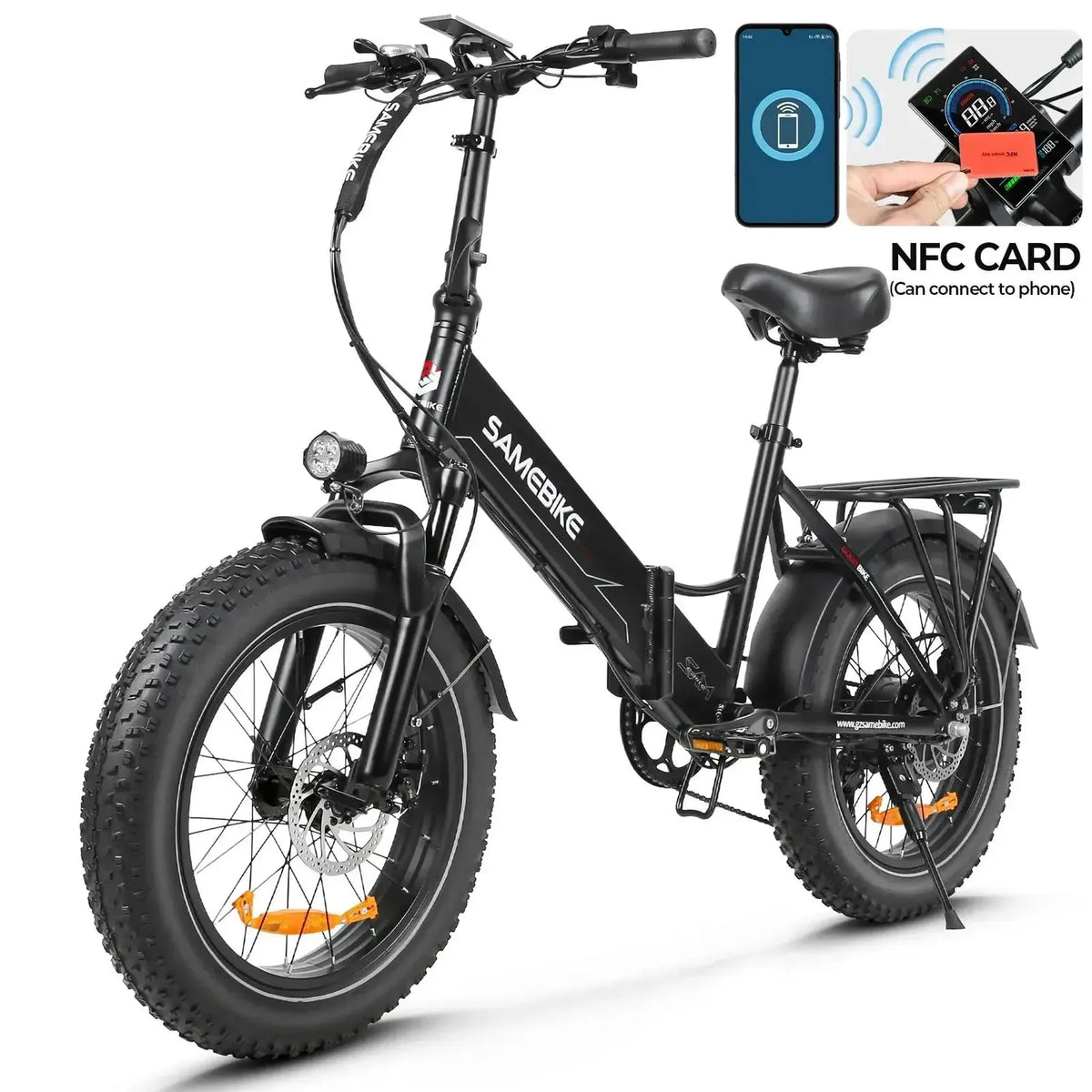 SAMEBIKE LOTDM200-II Step-Thru Electric Bike exclusive at Punk Ride