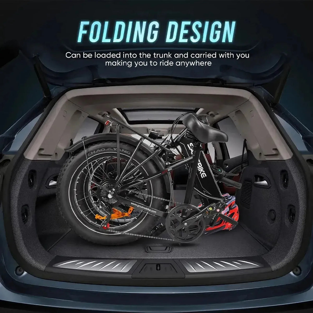 SAMEBIKE LOTDM200-II Step-Thru Electric Bike exclusive at Punk Ride