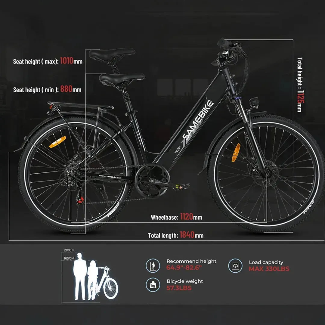 SAMEBIKE RS-A01 Pro Step Thru Electric Bike