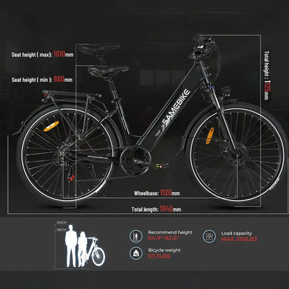 SAMEBIKE RS-A01 Pro Step Thru Electric Bike