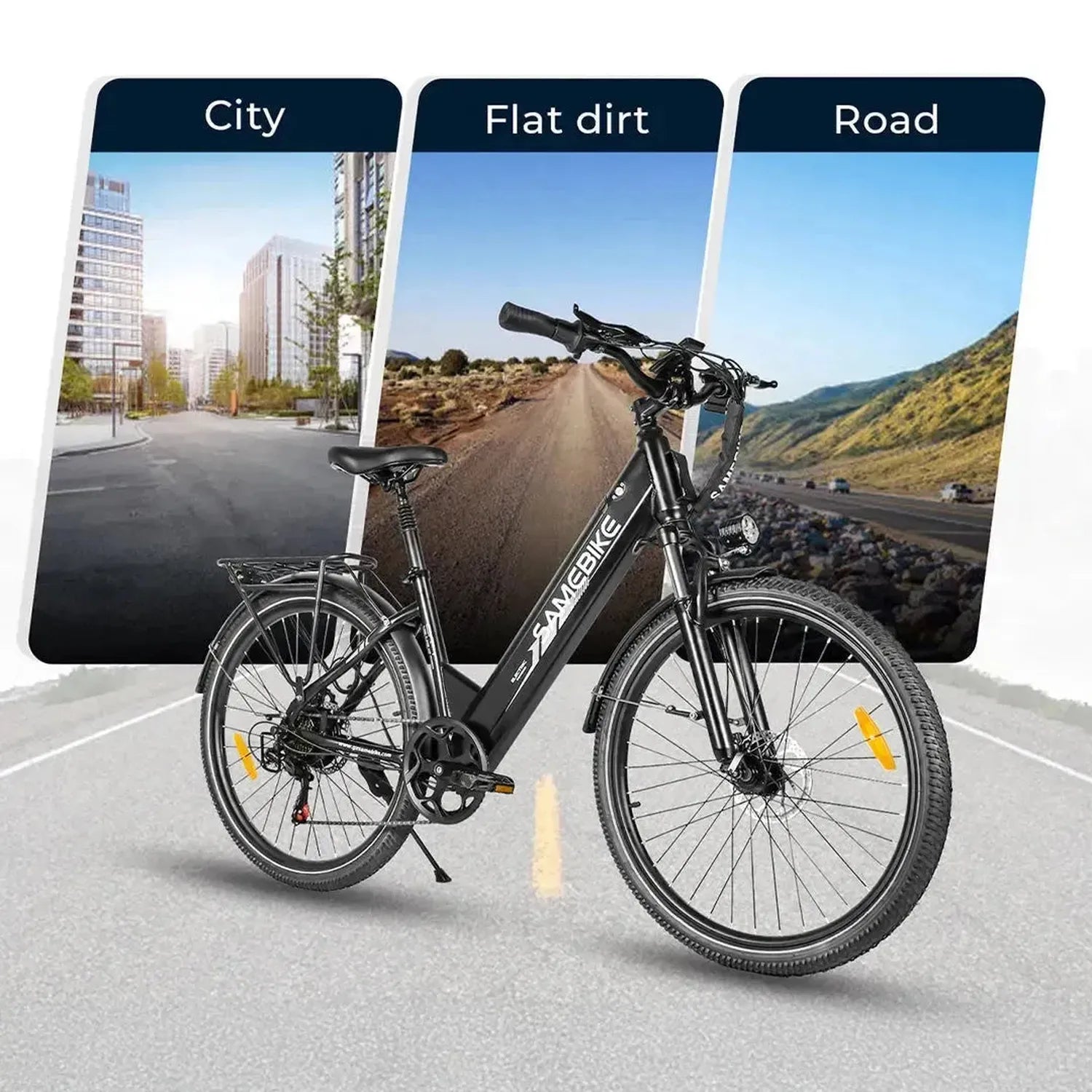 SAMEBIKE RS-A01 Pro Step Thru Electric Bike exclusive at Punk Ride