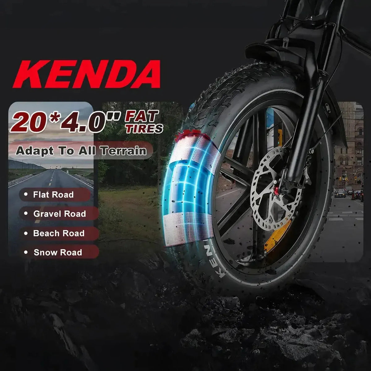 SAMEBIKE RS-A02 Plus Off-Road Electric Bike exclusive at Punk Ride