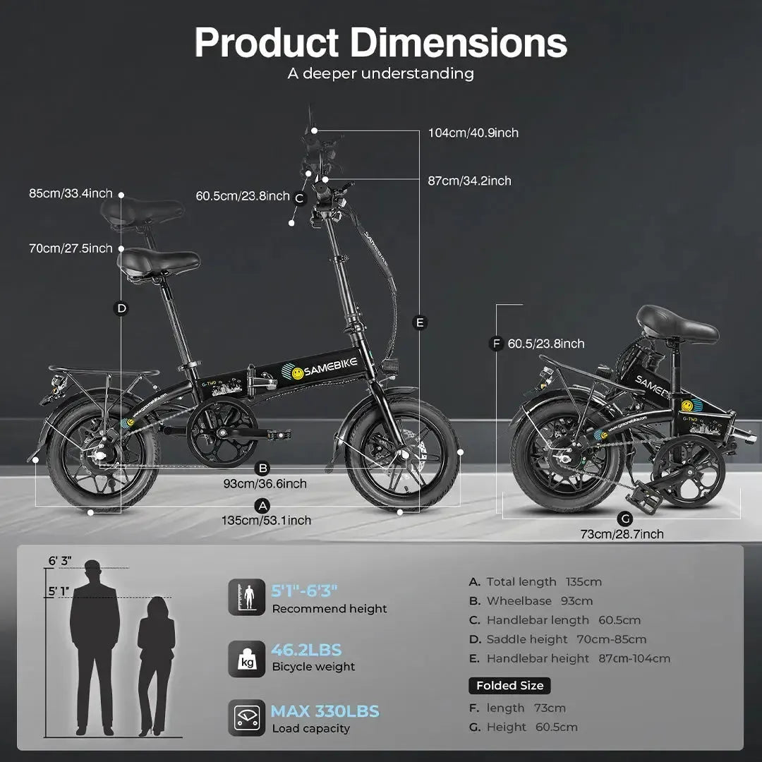 SAMEBIKE YINYU14 Folding E-Bike