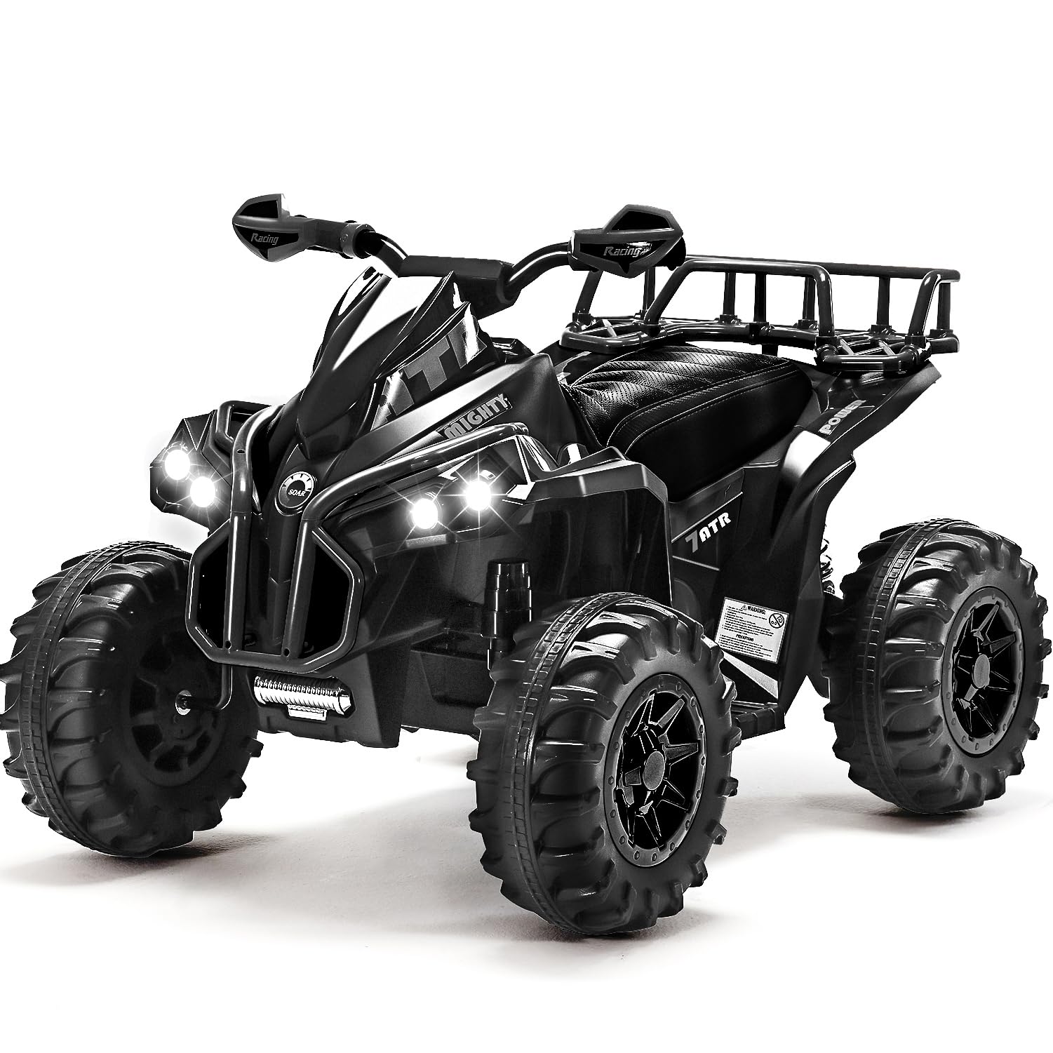 Soar 12V Kids ATV Ride On Quad – Remote Control, LED Lights, Music & USB