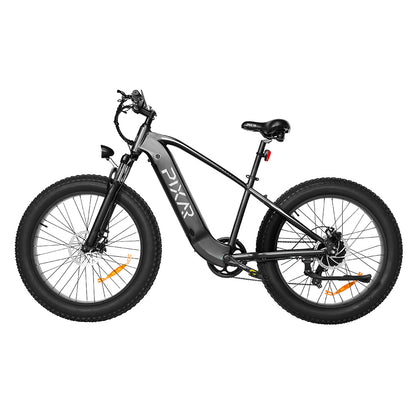 PIXAR® Space1 Fat-Tyre Electric Bike – 48V 500W Motor, 20Ah Battery, 7-Speed, 25 km/h (15.5 mph), Up to 120 km (75 mi) Range