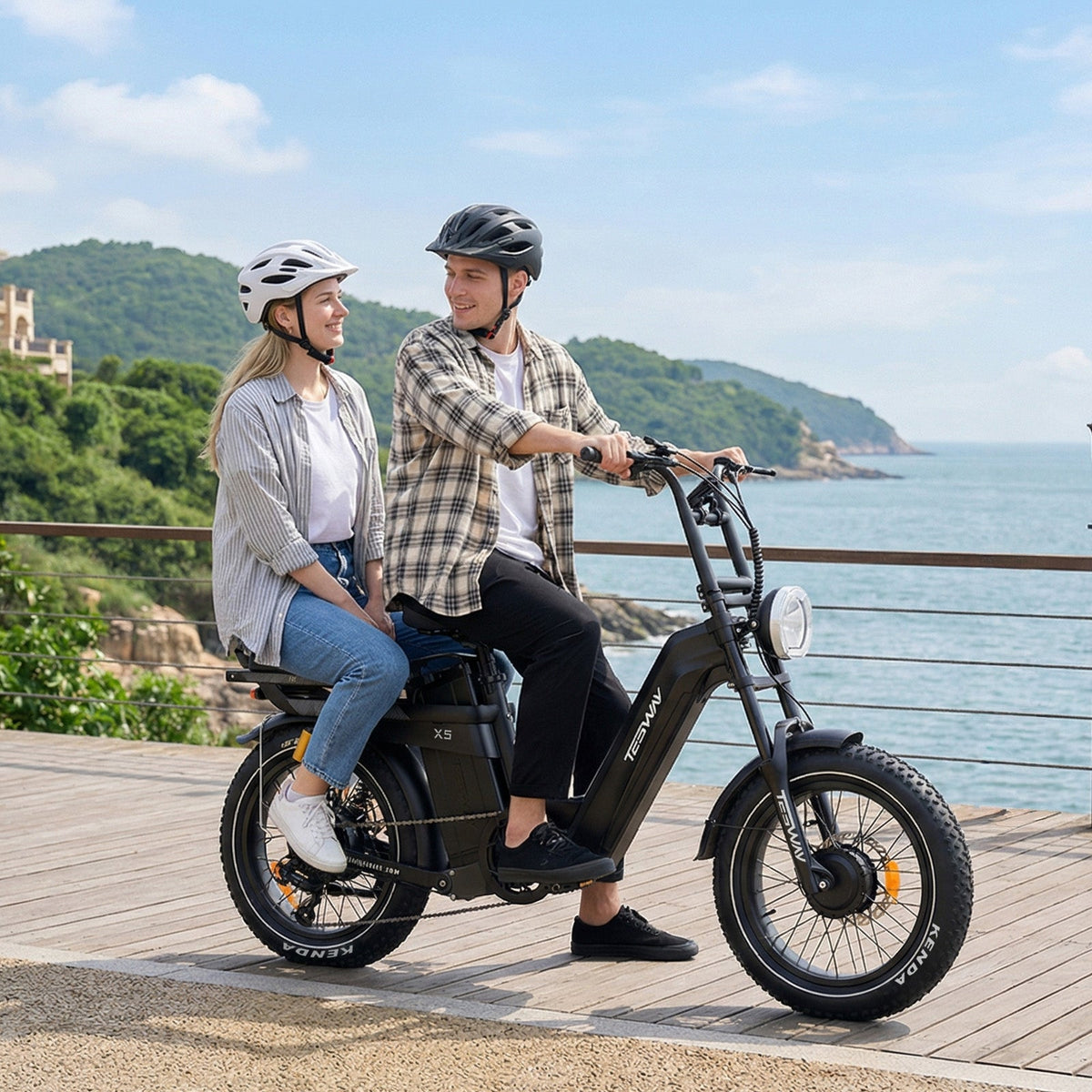 TESWAY X5 AWD electric bike battery feature