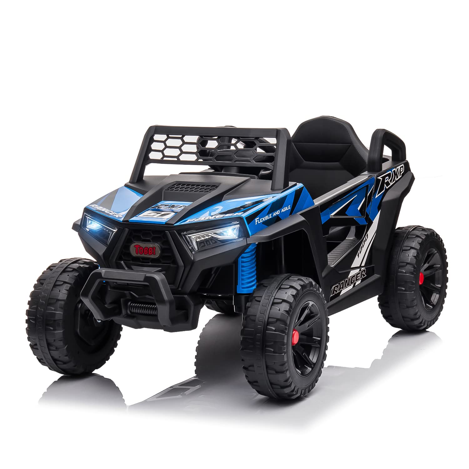 TOBBI 12V Kids Ride On UTV – Electric Car, Lights & Music (Ages 3–5)