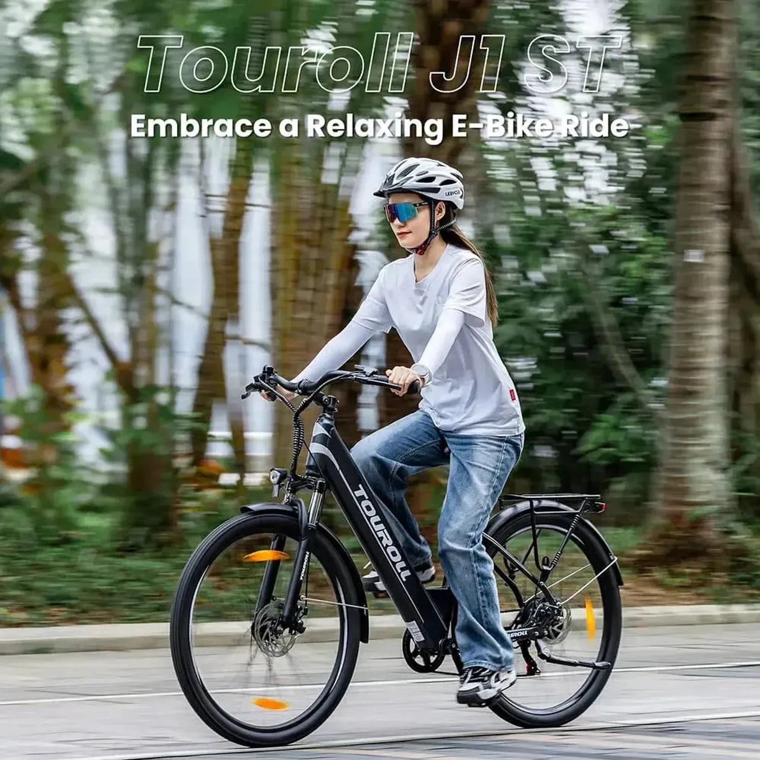 TOUROLL J1 Step-Thru Trekking Electric Bike exclusive at Punk Ride