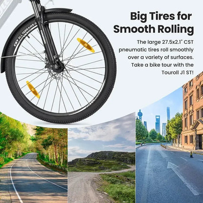 TOUROLL J1 Step-Thru Trekking Electric Bike