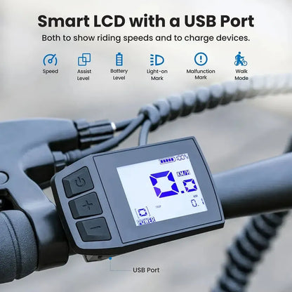 TOUROLL J1 Step-Thru Trekking Electric Bike