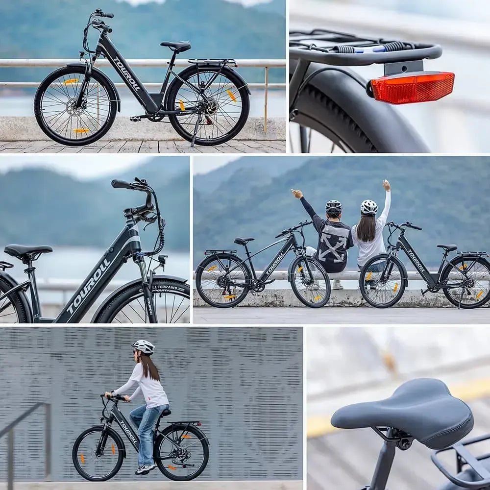 TOUROLL J1 Step-Thru Trekking Electric Bike
