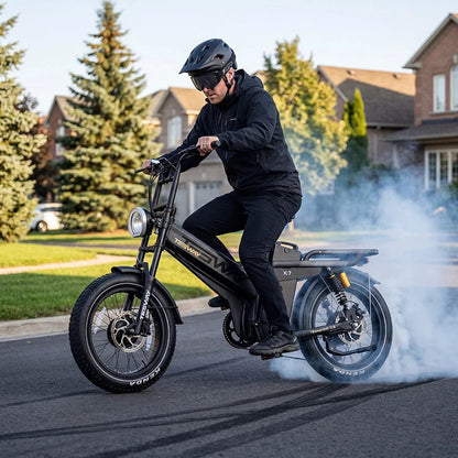 TESWAY X7 AWD electric bike dual motor feature