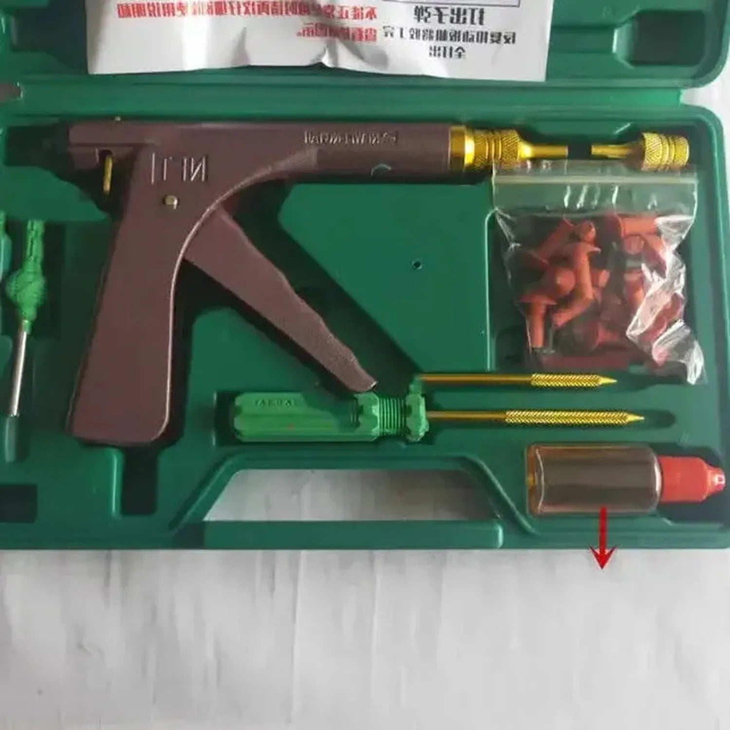 Professional Tire Repair Kit Plug Tool Set with Carry Case 70 to 100pcs
