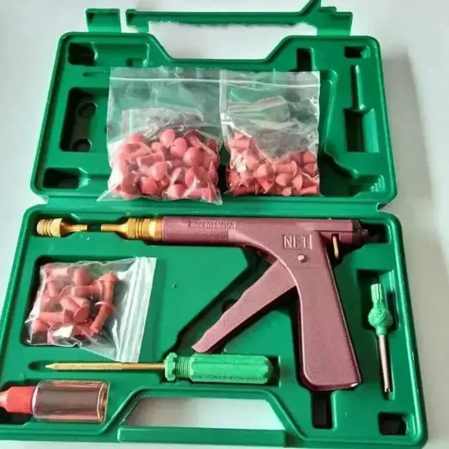 Professional Tire Repair Kit Plug Tool Set with Carry Case 70 to 100pcs