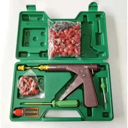 TireFix tyre repair kit with plug tools and carry case